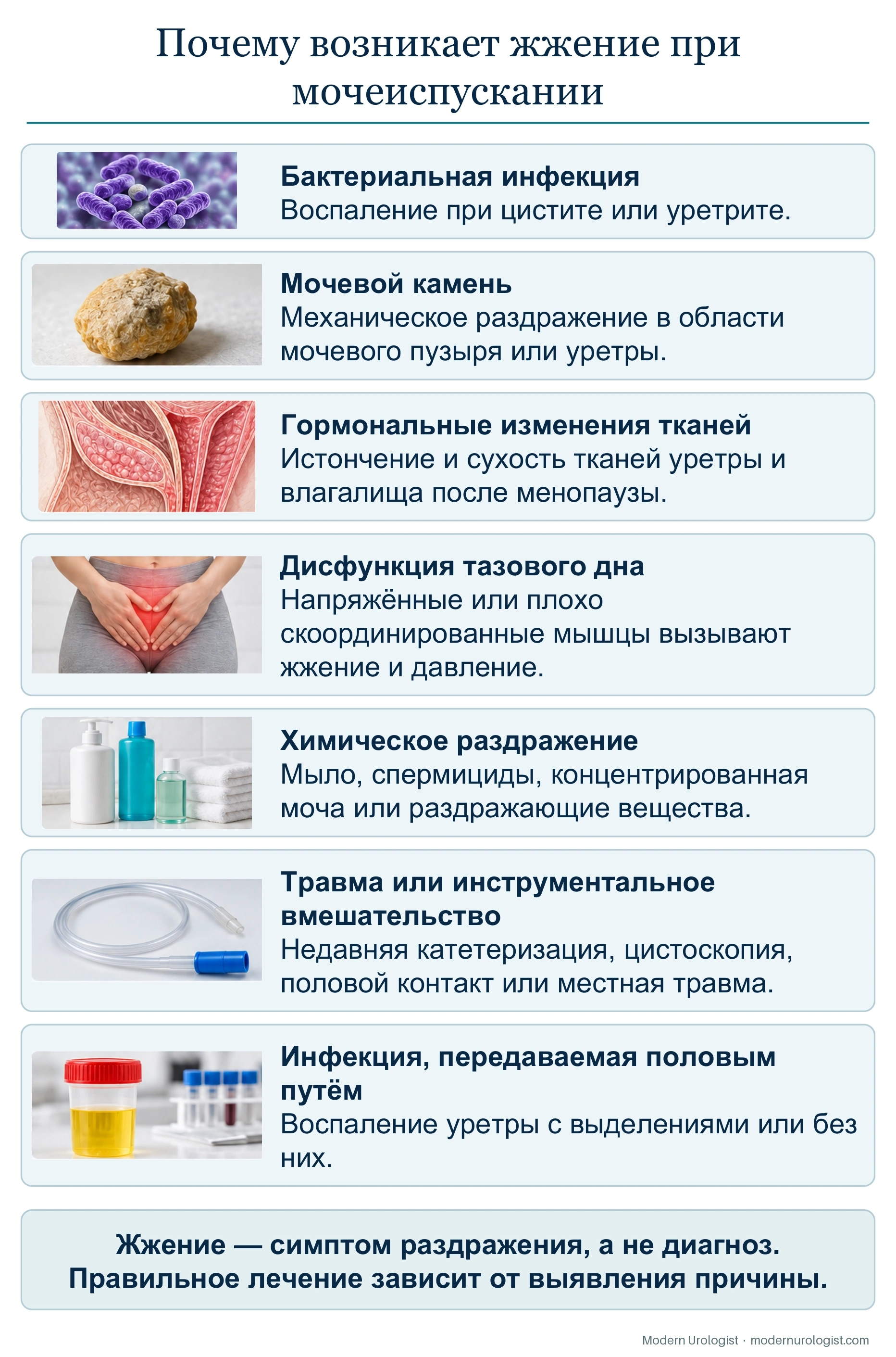 Почему возникает жжение при мочеиспускании